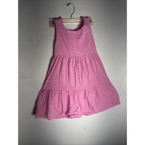 Girls George Pink‎ Floral Dress Size 12 Pleated Bodice Button Front BEAUTIFUL!